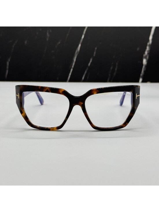 NEW TOM FORD TF5951 052 HAVANA WOMEN CAT EYE EYEGLASSES TOM FORD FT5951 052 main image 4